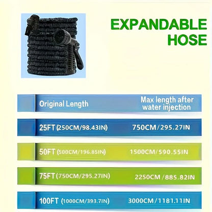 Expandable Garden Hose with Adjustable Spray Control