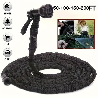 Expandable Garden Hose with Adjustable Spray Control