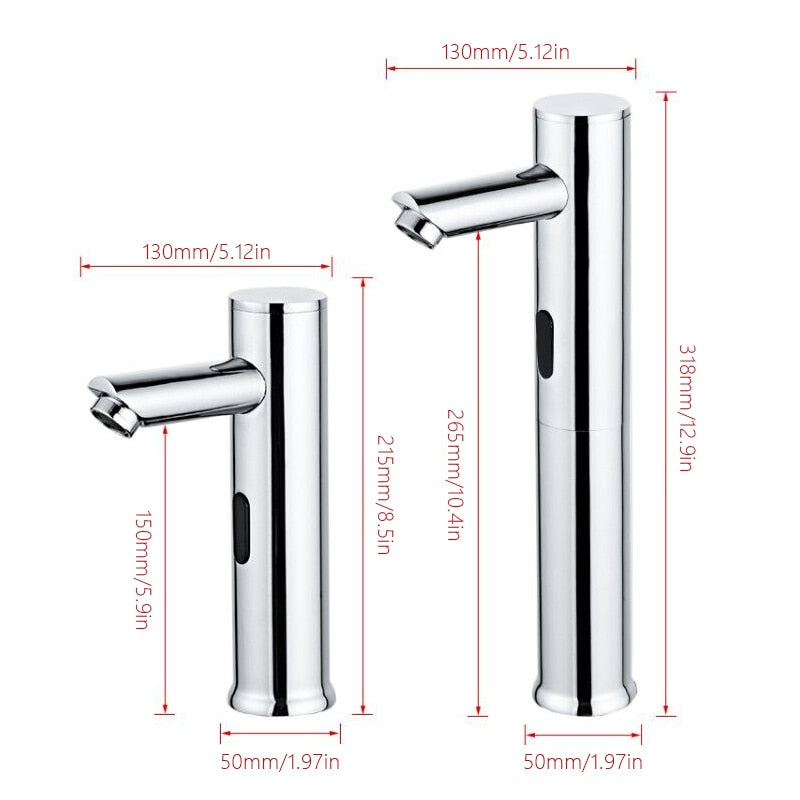 Touchless Infrared Faucet with Hygienic Sensor Technology