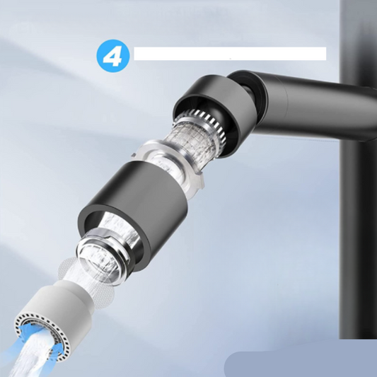 360° Rotatable Water Jet Faucet Attachment for Kitchen and Bathroom