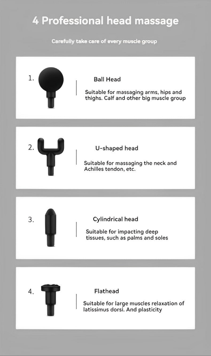 Massage Gun with Adjustable Speed for Muscle Relief