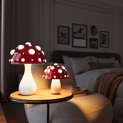 Modern LED Bedside Lamp with Dimmable Function - Mushroom Design