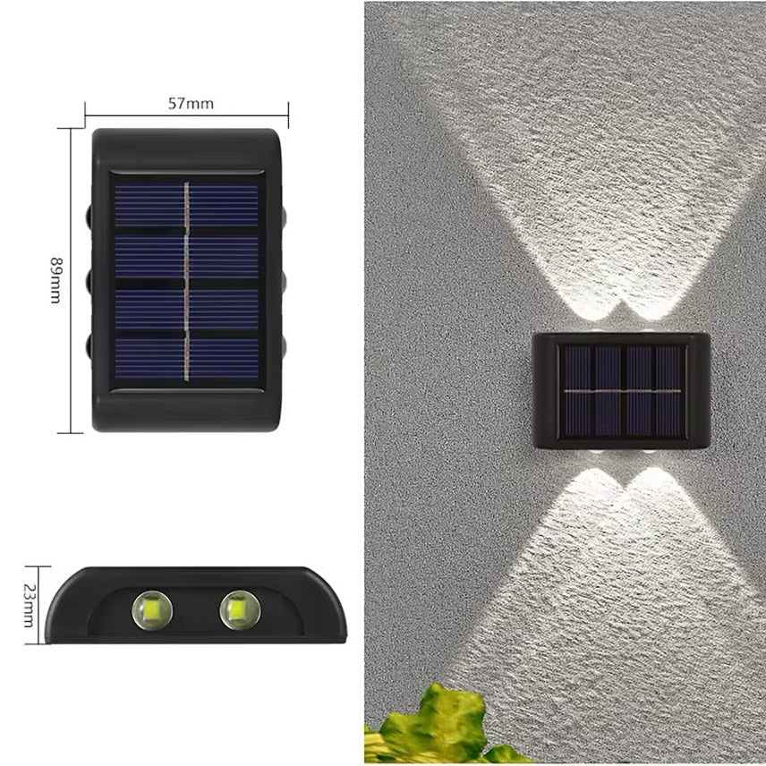 Automatic Solar Garden Wall Lights for Dusk-to-Dawn Illumination