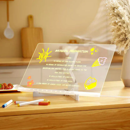 LED Light Sign Board – Reusable IllumiWrite Board for Creative Use