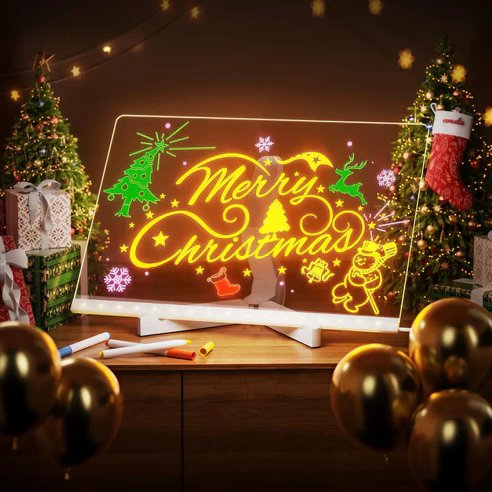 LED Light Sign Board – Reusable IllumiWrite Board for Creative Use