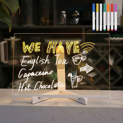 LED Light Sign Board – Reusable IllumiWrite Board for Creative Use