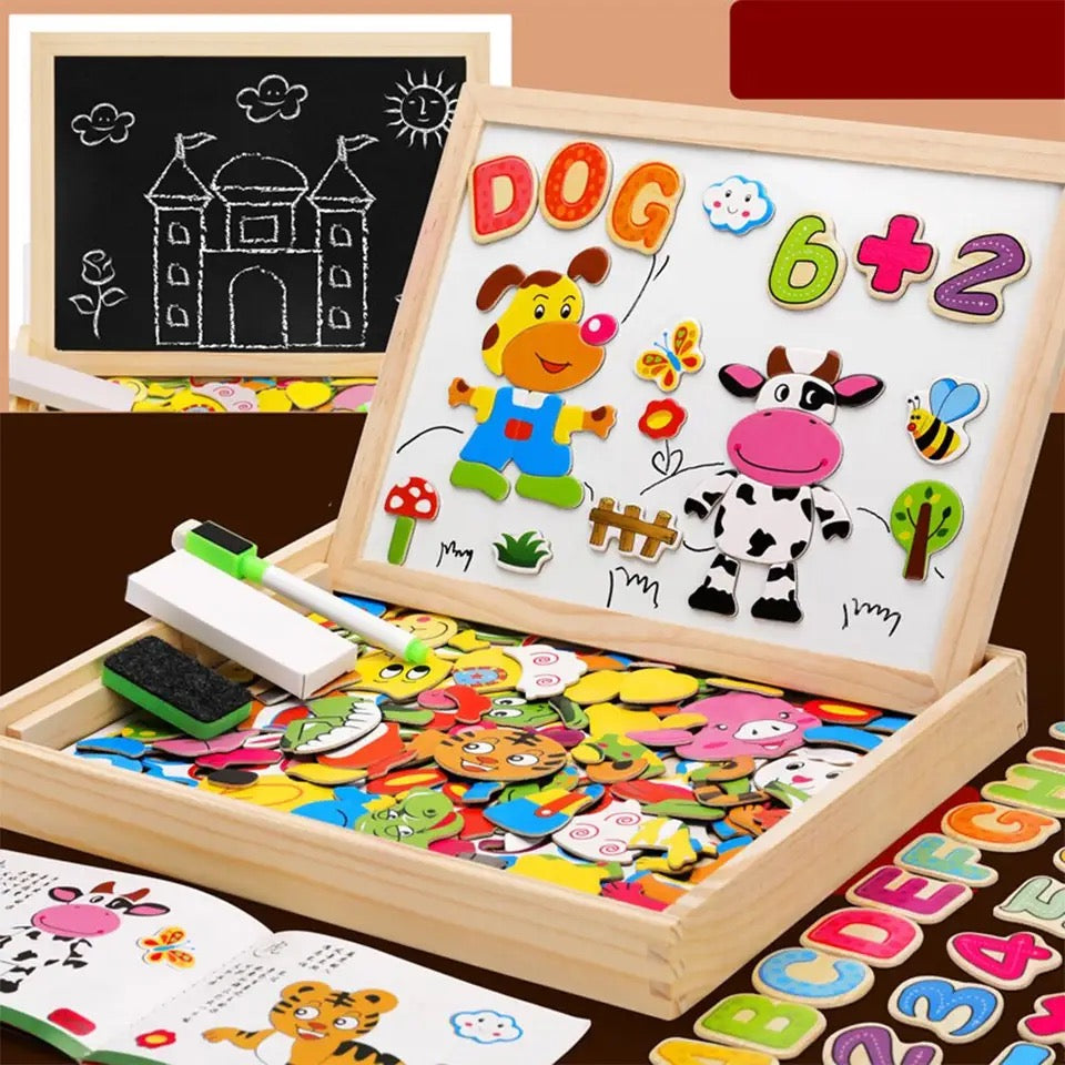 2-in-1 Drawing Board for Montessori Learning