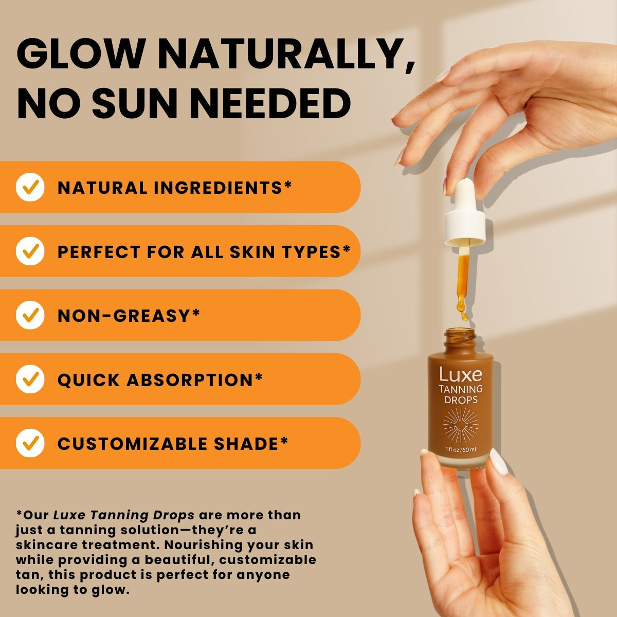 Radiant Glow Drops - Natural Tanning Solution