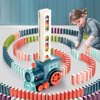 Blue train + 60 dominoes