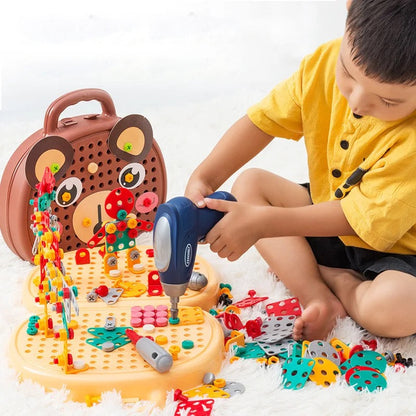 Children's Tool Box Set with Electric Play Screwdriver