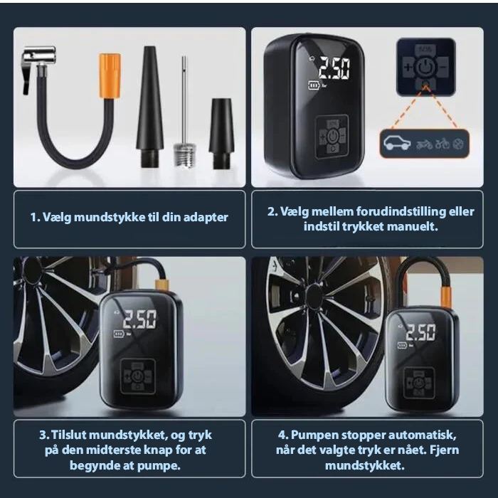 Portable Wireless Tire Inflator for Any Adventure