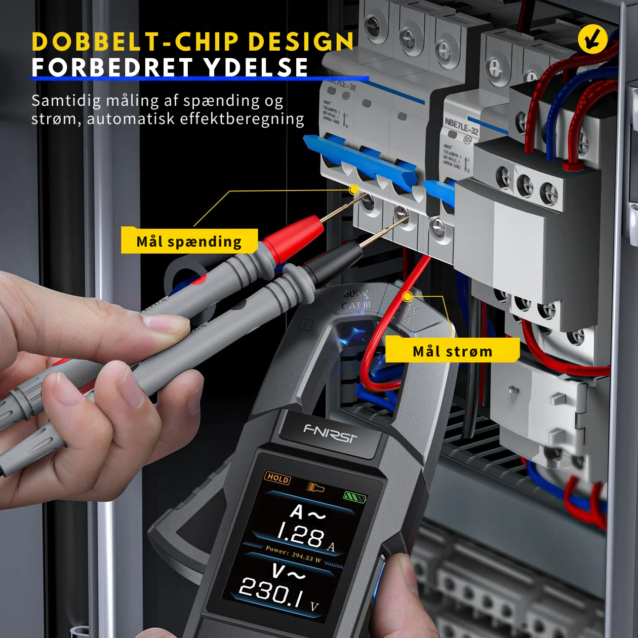 Precision Clamp Multimeter with Color Display