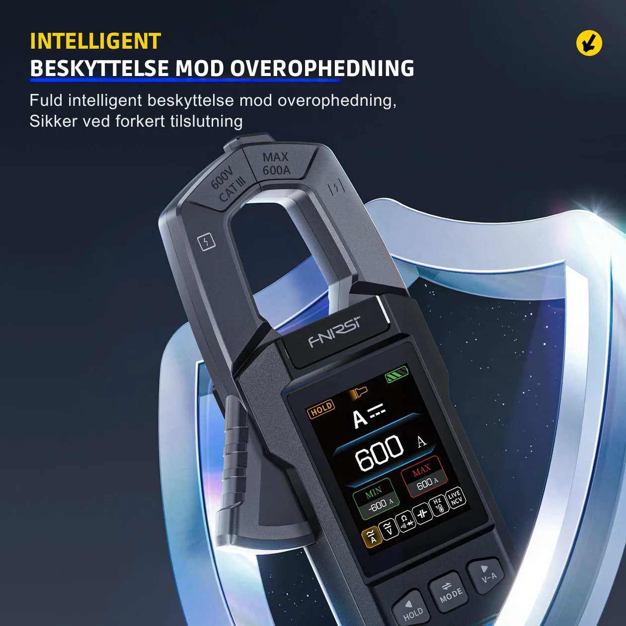 Precision Clamp Multimeter with Color Display