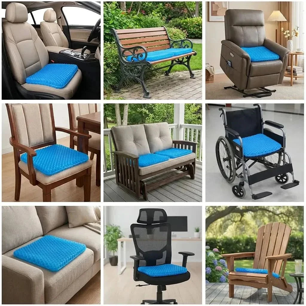 Gel Comfort Seat Cushion for Enhanced Support