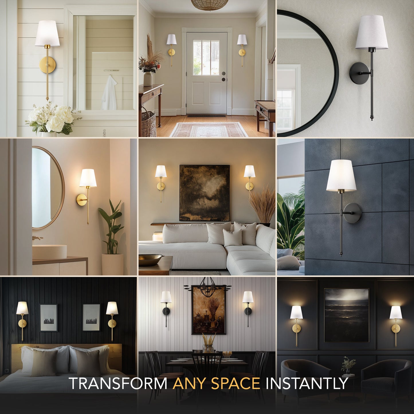 Sleek Wireless Wall Lights for Effortless Ambiance