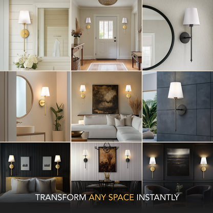 Sleek Wireless Wall Lights for Effortless Ambiance