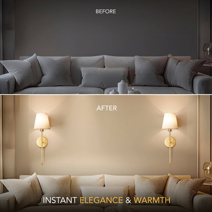 Sleek Wireless Wall Lights for Effortless Ambiance