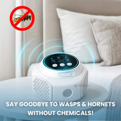 Ultrasonic Wasp and Hornet Repellent Plug-In – Chemical-Free Home Protection for 3200 sq. ft.