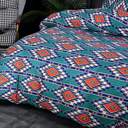 Vibrant Bohemian Quilt Cover Set for Chic Bedrooms