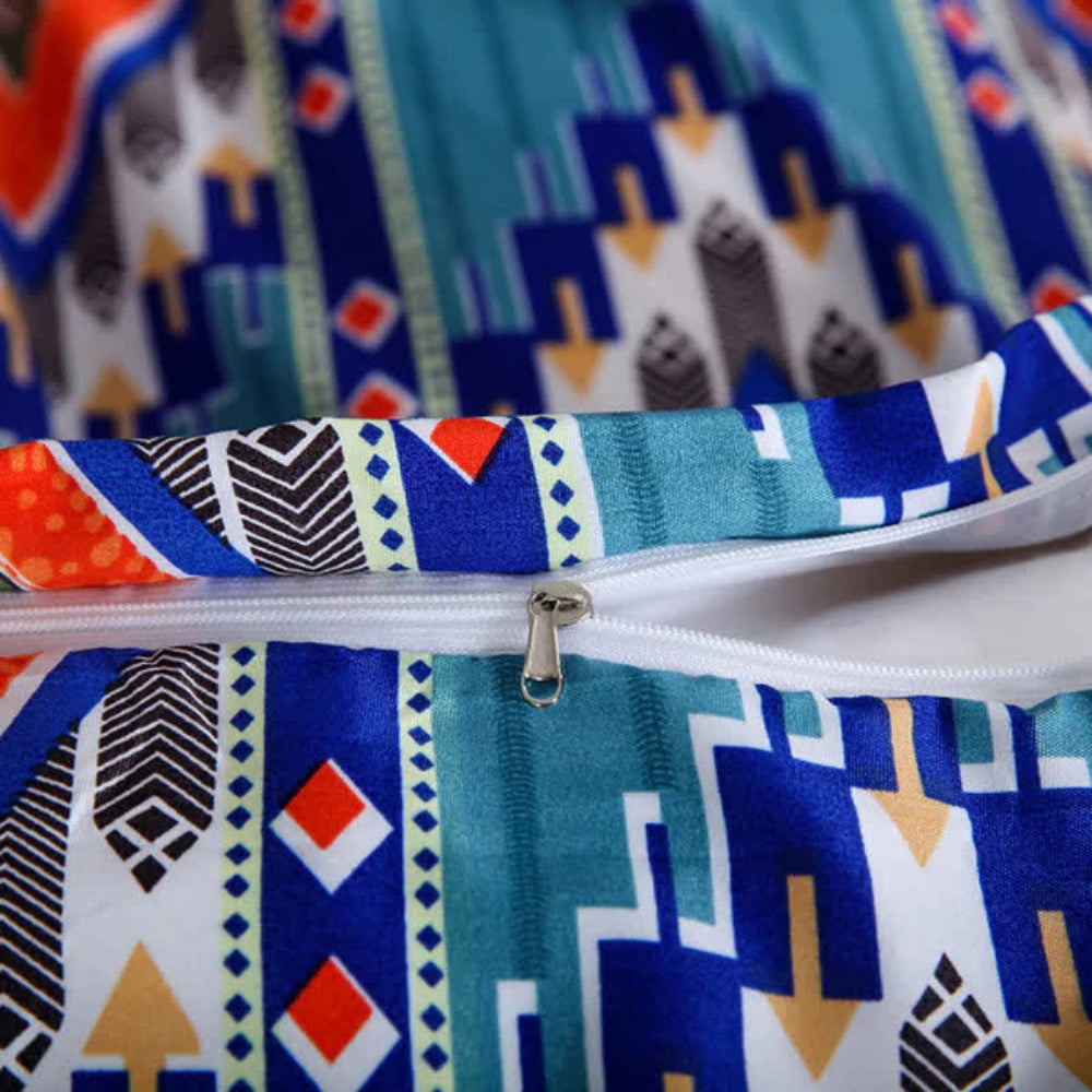 Vibrant Bohemian Quilt Cover Set for Chic Bedrooms