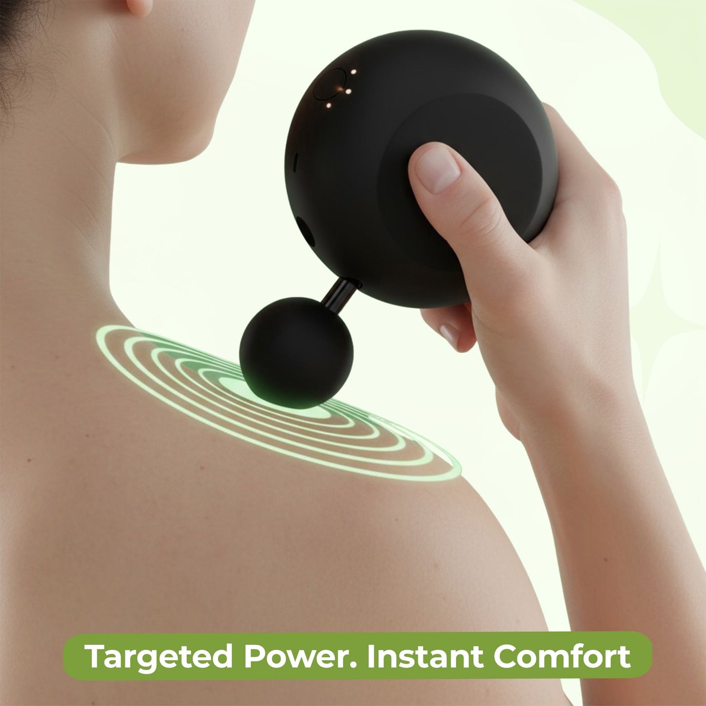 Compact Muscle Relief Massage Device for On-the-Go Comfort