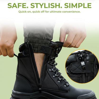 Safety Boots with Side Zipper for Ultimate Comfort