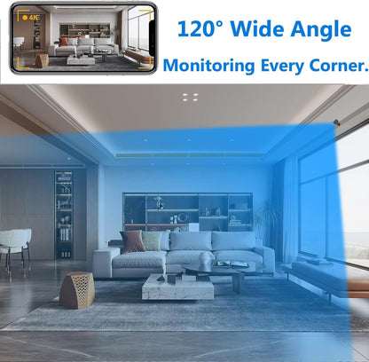 Smart Home Indoor Camera with Night Vision & Motion Alerts