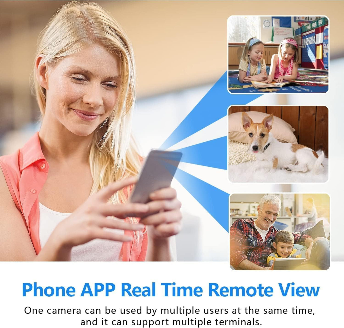 Smart Home Indoor Camera with Night Vision & Motion Alerts