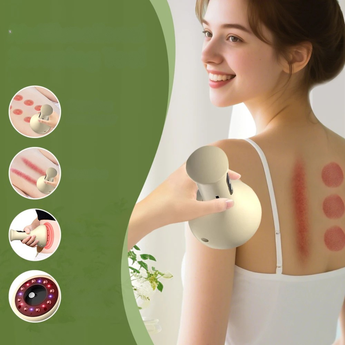 Electric Gua Sha Suction Cups – Multifunctional Body Massage Tool