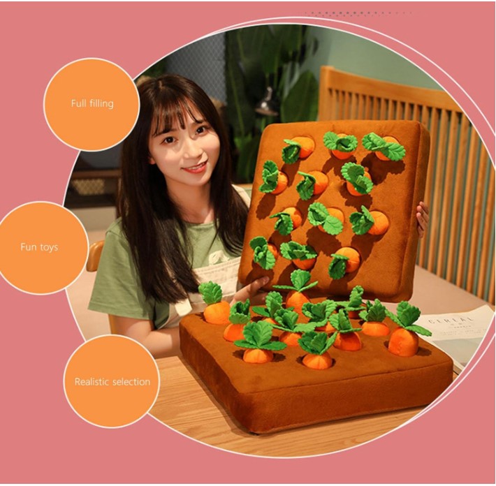 Engaging Carrot-Shaped Dog Toy for Hours of Fun