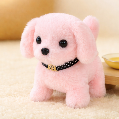 Plush Puppy Toy Robot Dog - Interactive Walking, Barking, and Wagging Tail