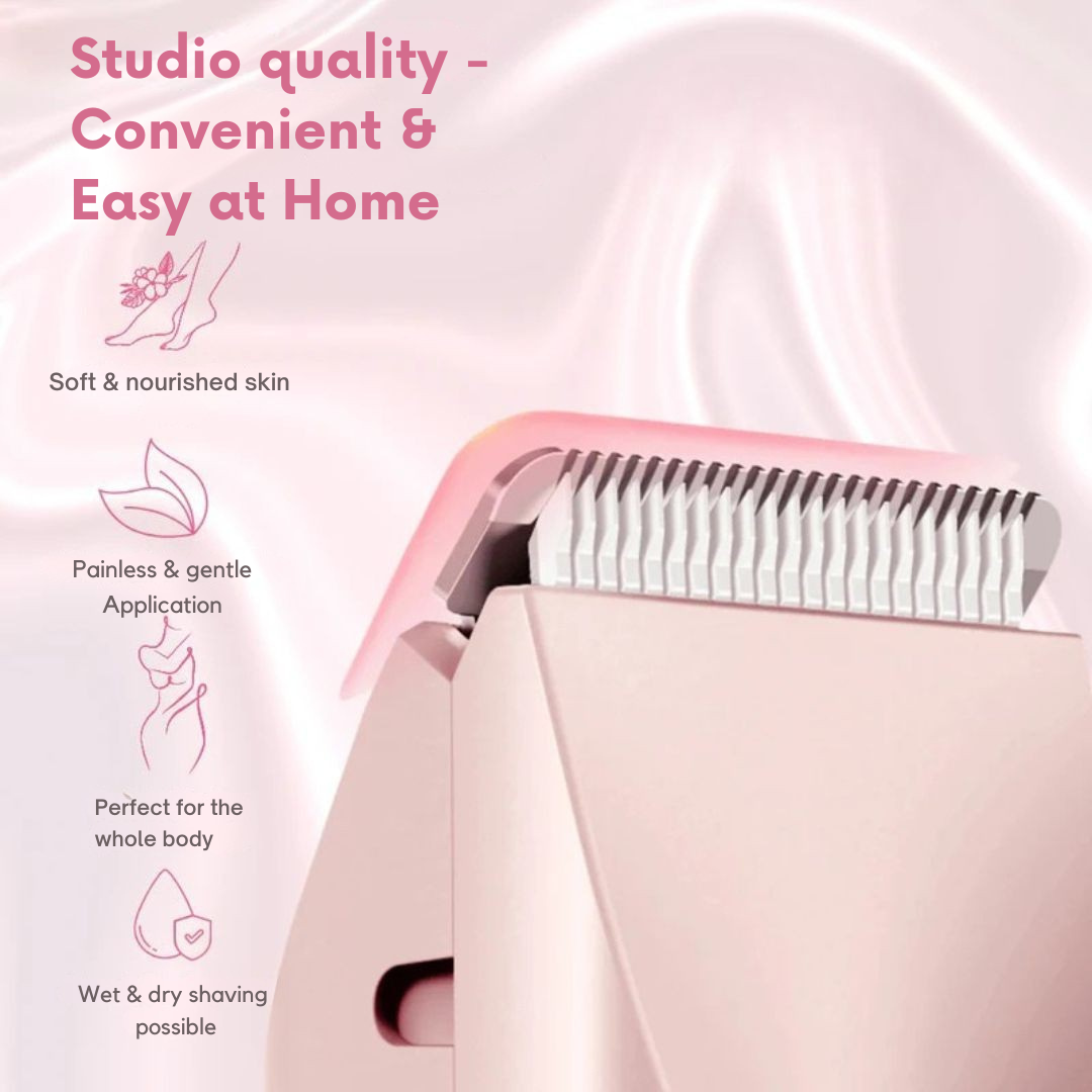 Gentle Glide Electric Shaver for Women | Cordless Wet & Dry Shaving