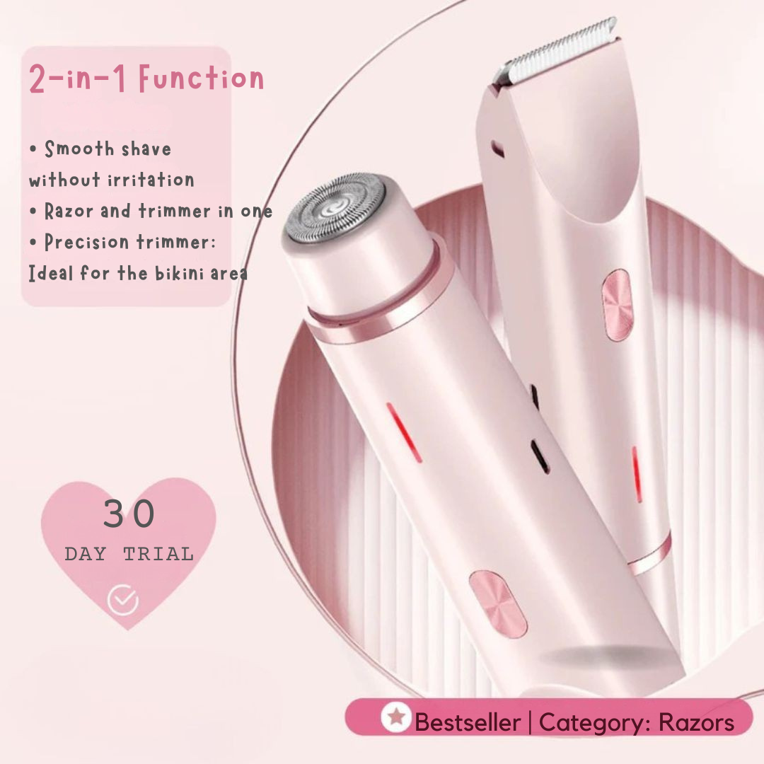 Gentle Glide Electric Shaver for Women | Cordless Wet & Dry Shaving