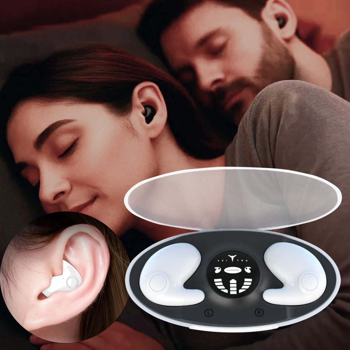 Compact Sleep Buds - Noise-Reducing Earphones for Peaceful Nights