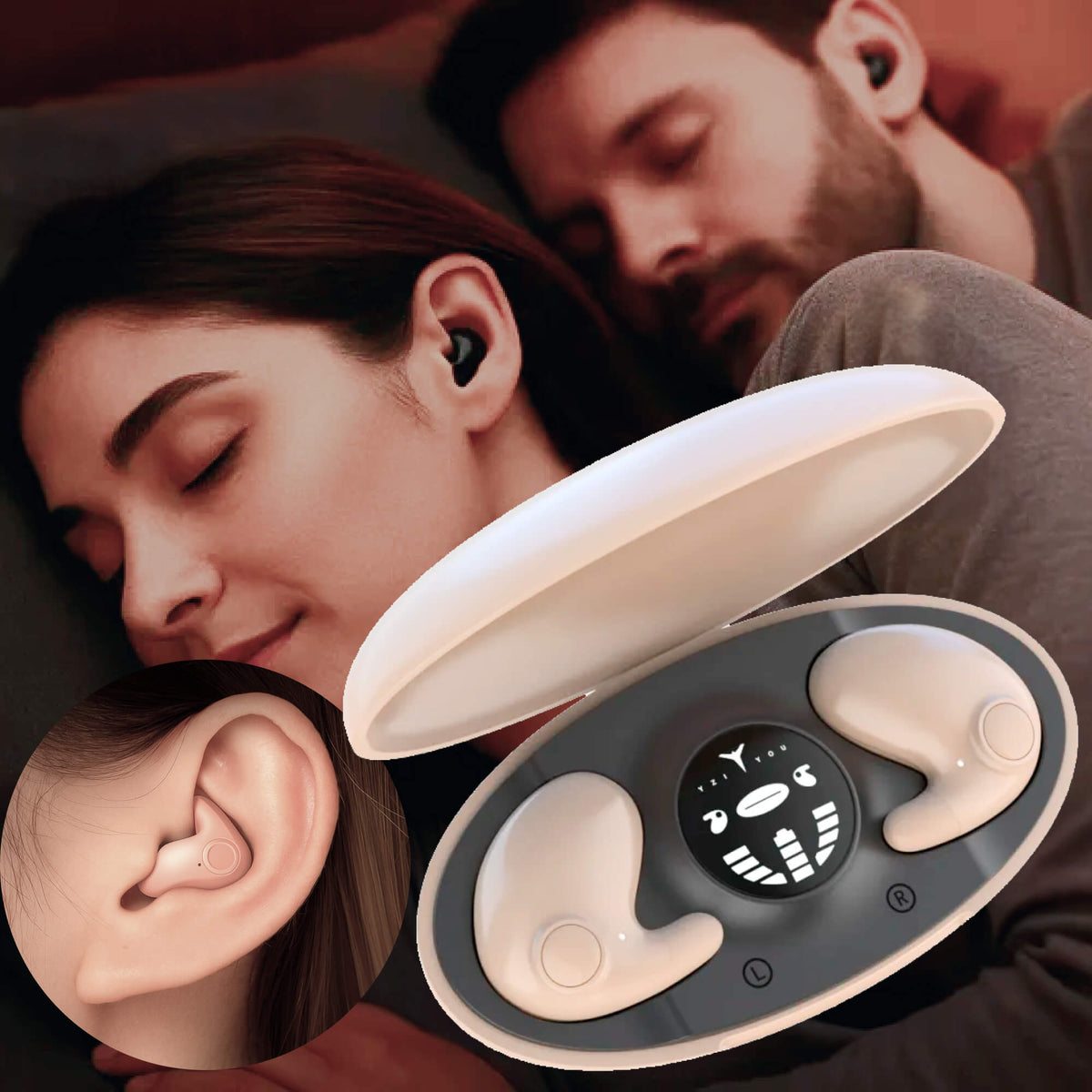 Compact Sleep Buds - Noise-Reducing Earphones for Peaceful Nights
