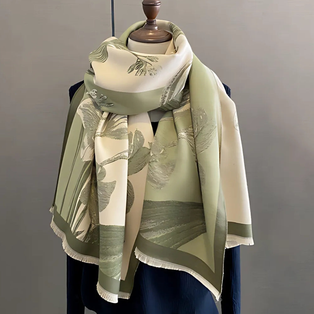 Chic Floral Comfort Wrap Scarf