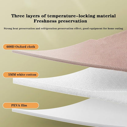 Insulated Food and Cooler Bag – 12 Hours Heat or Cold Retention