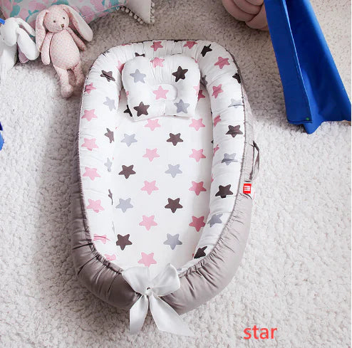 Portable Cotton Baby Nest for Safe and Cozy Relaxation