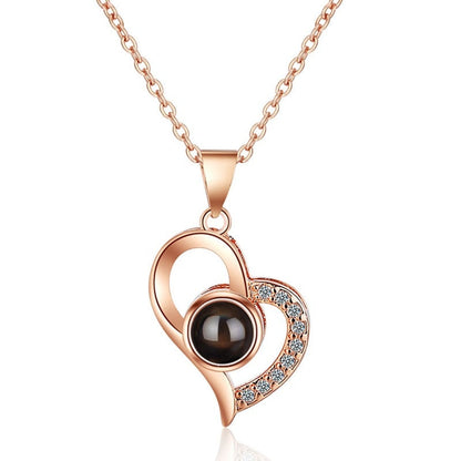Roman Necklace | Eternal Rose and Heart Pendant | Luxurious Gift Set