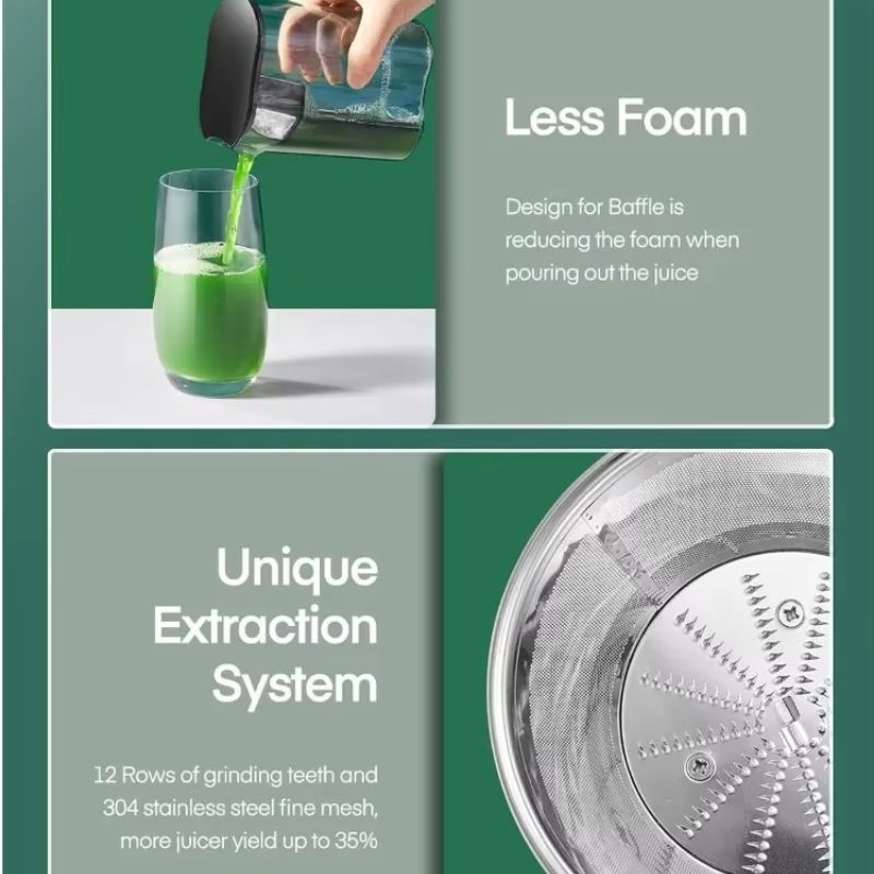 800W Electric Juice Extractor with Two Speed Options