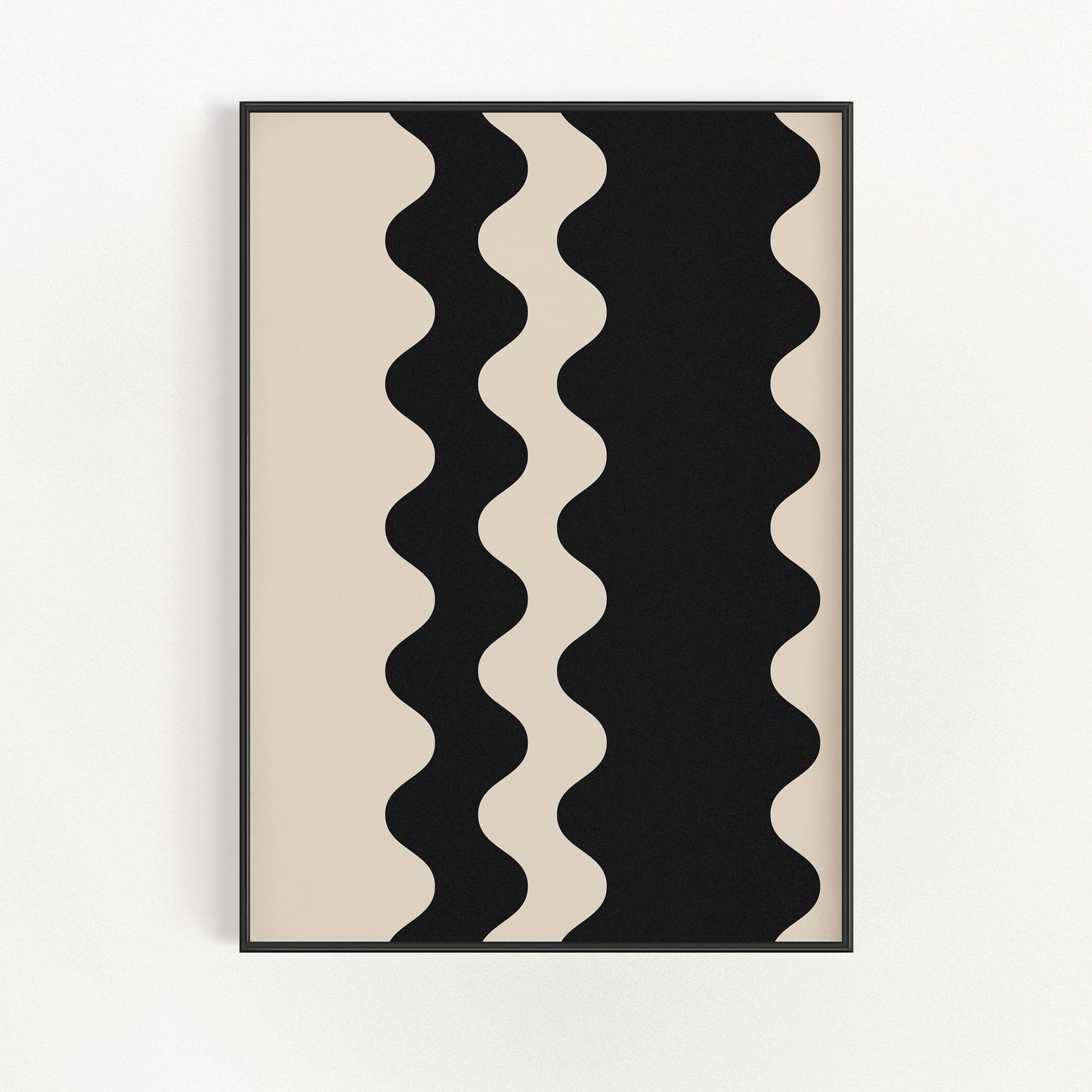 Elegant Waves - Black | Artistry Prints