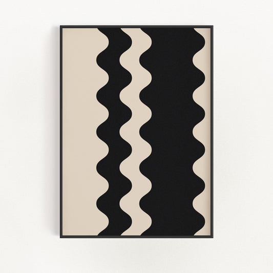 Elegant Waves - Black | Artistry Prints