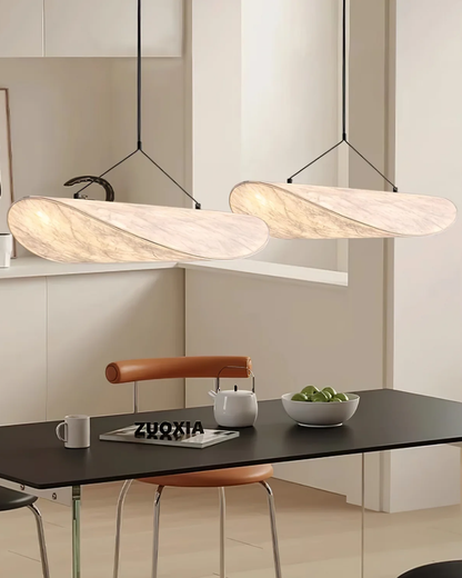 Floating Pendant Light with Japandi Design Aesthetic