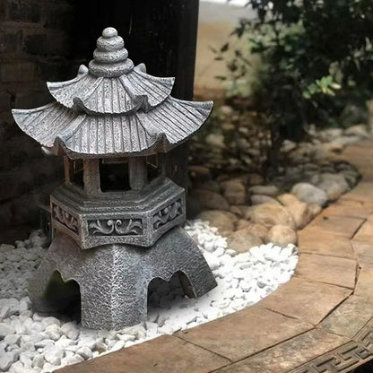 Solar-Powered Zen Lantern | Weather-Resistant Garden Light