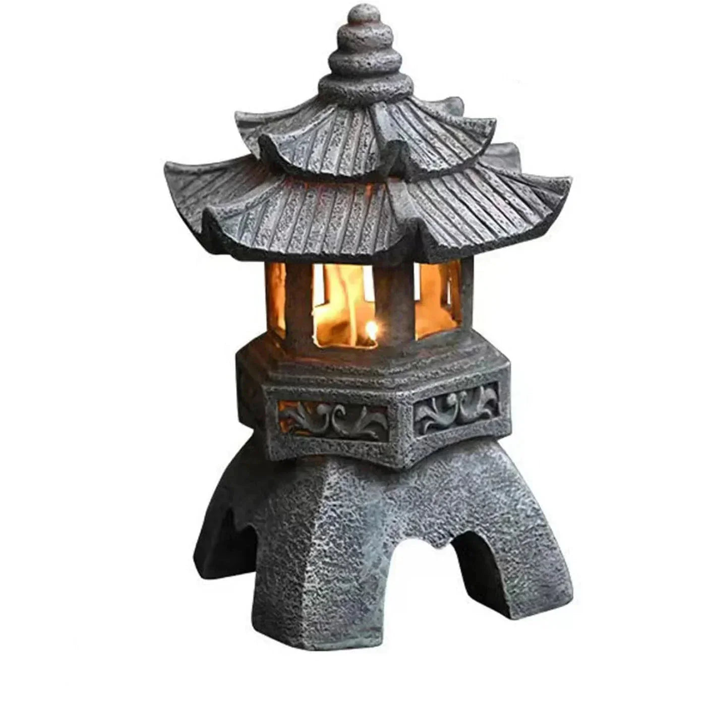 Solar-Powered Zen Lantern | Weather-Resistant Garden Light