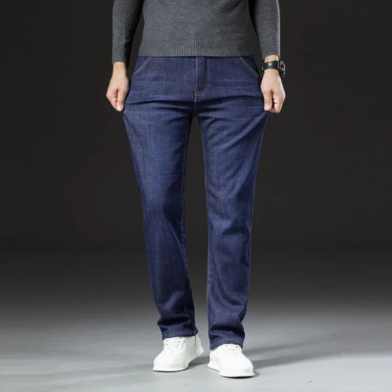 Fleece-Lined Winter Jeans for Men – Warm and Comfortable