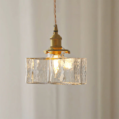 Brass and Glass Pendant Lamp