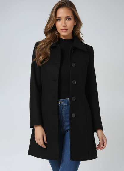 Elegant Winter Trench Coat | Stylish and Warm Single-Breasted Design