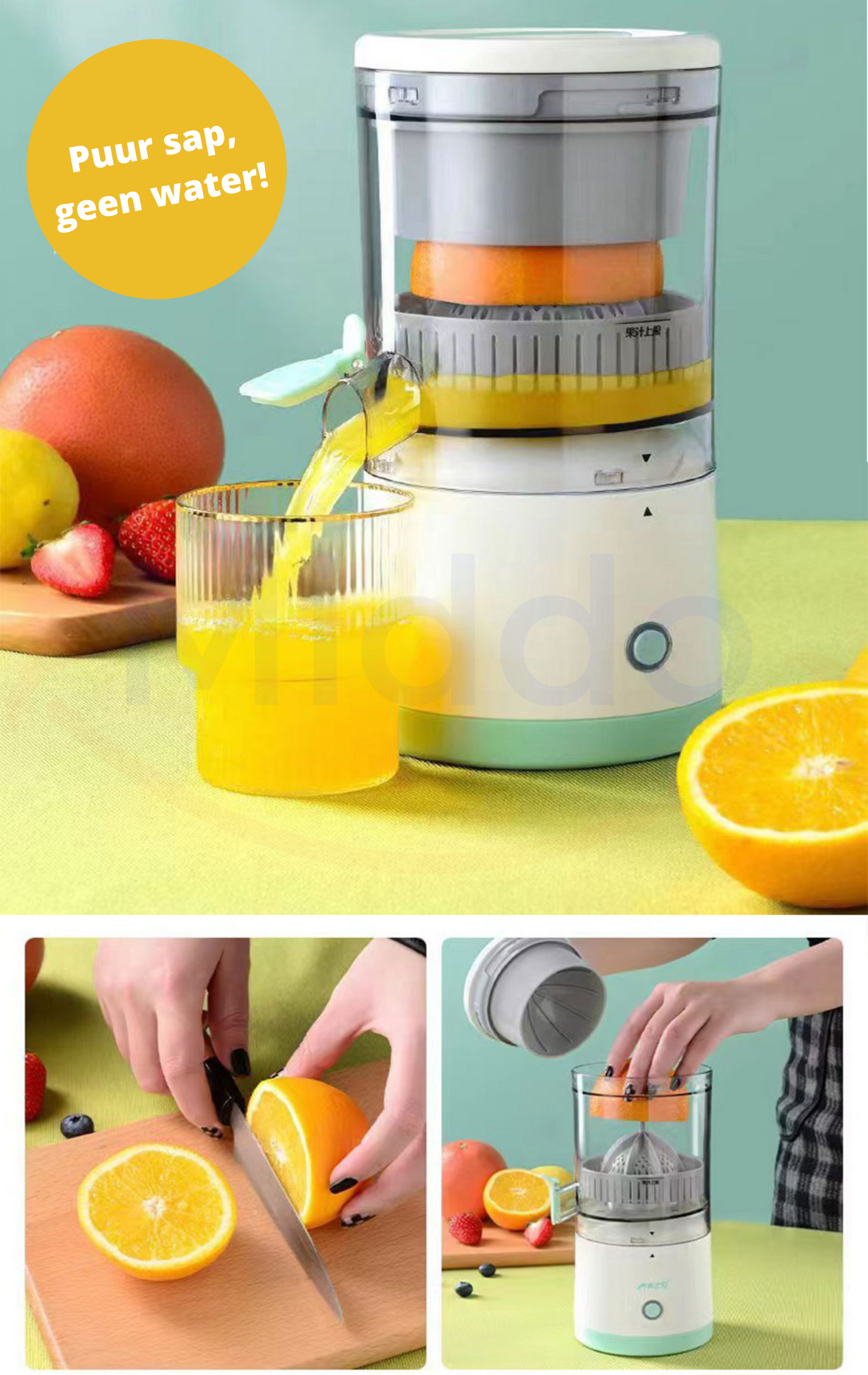 Wireless Electric Juicer - Powerful Stainless Steel for Fresh Juice in Seconds