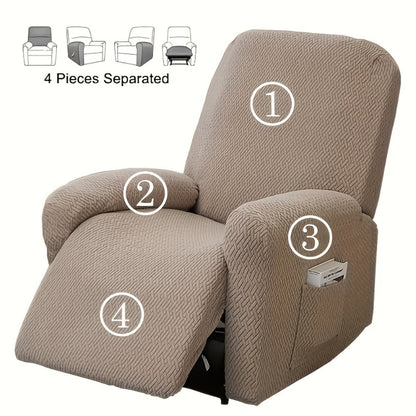 CozyGuard Recliner Cover with Handy Storage Pocket